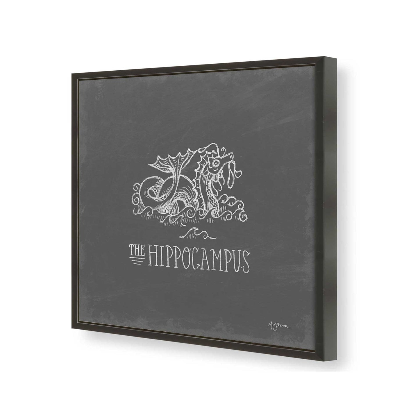 [Color:Satin Black], Picture of art in a Satin Black frame of the corner