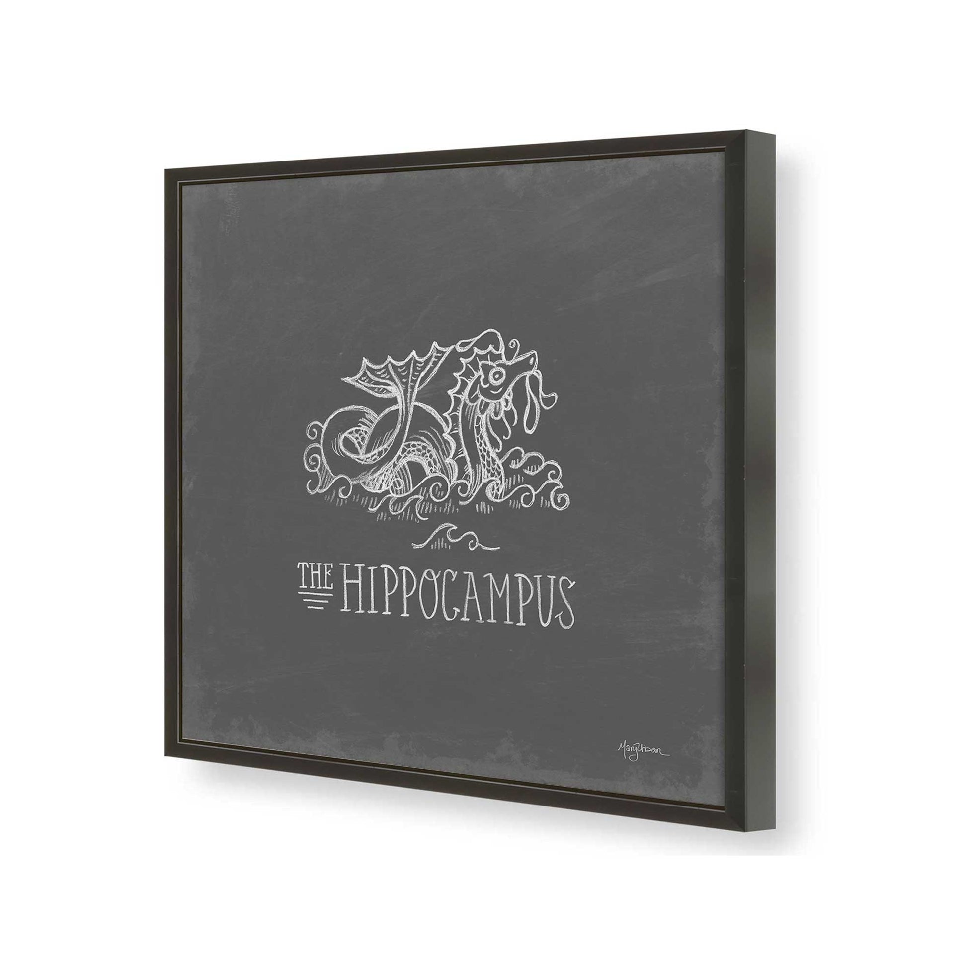 [Color:Satin Black], Picture of art in a Satin Black frame of the corner