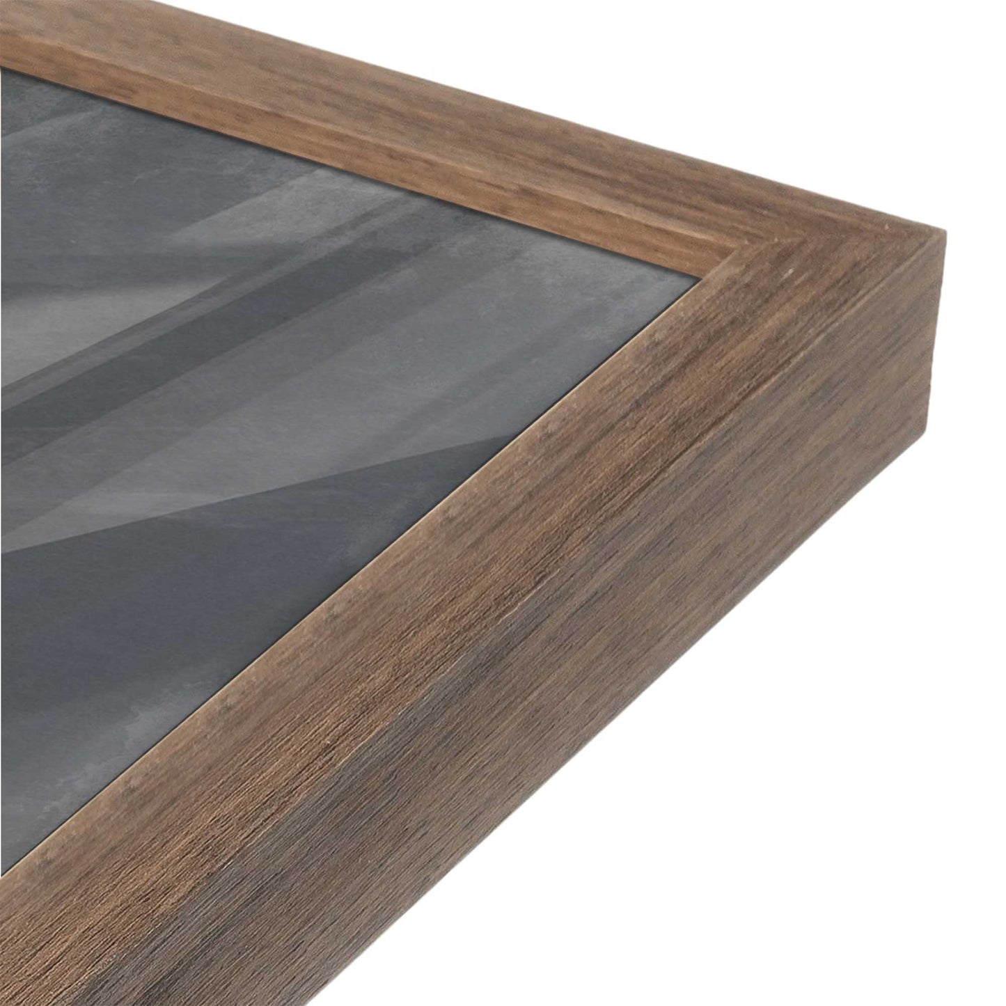 [Color:Walnut], Picture of art in a Walnut frame at an angle