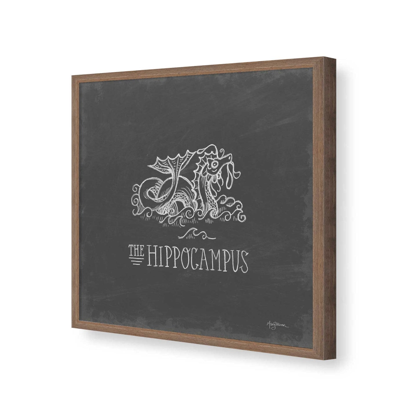 [Color:Walnut], Picture of art in a Walnut frame of the corner