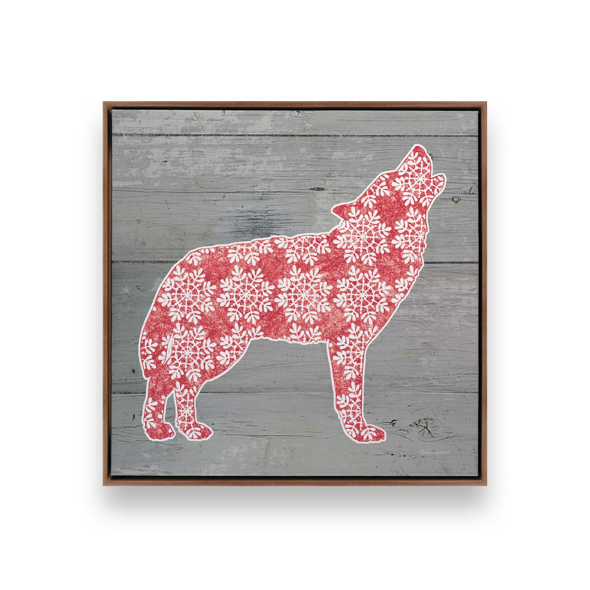 [Color:Walnut], Picture of art in a Walnut frame