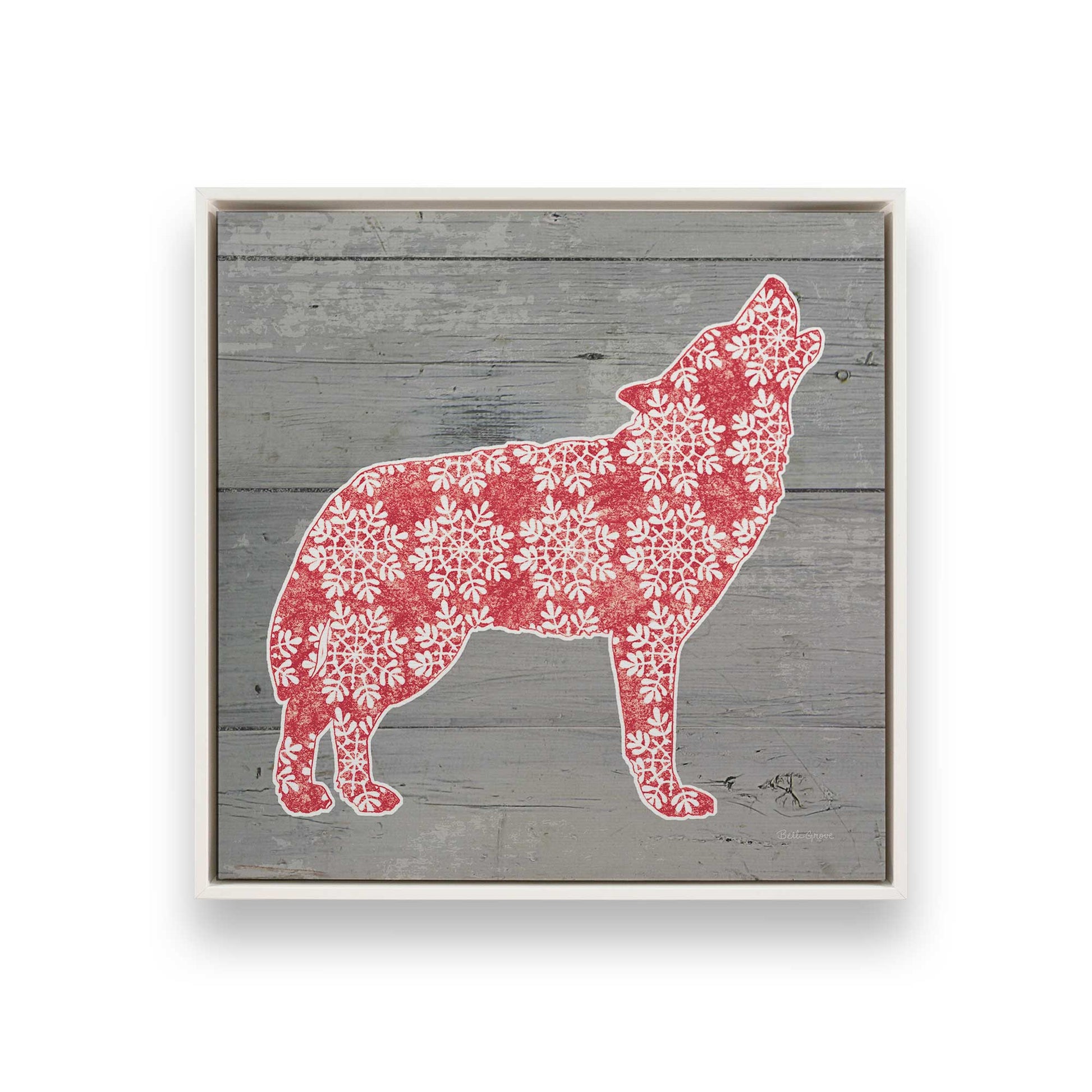 [Color:Opaque White], Picture of art in a White frame