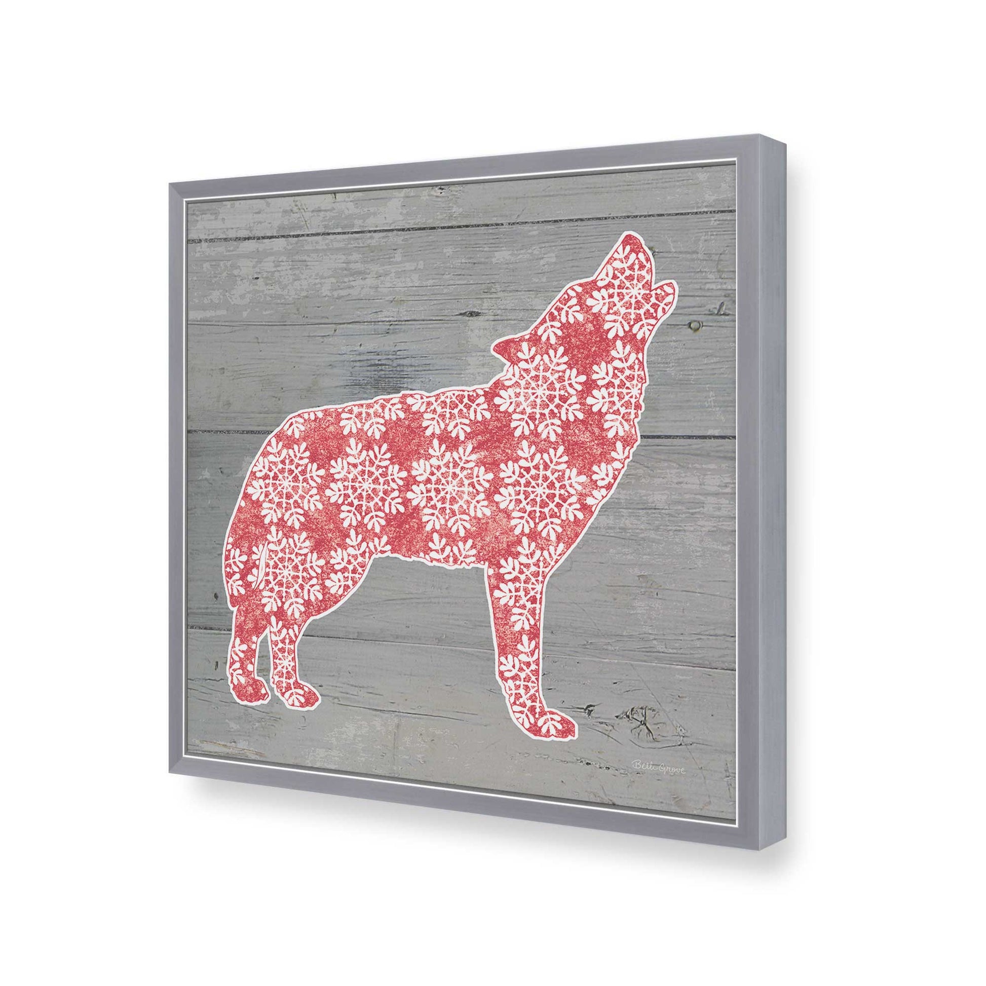 [Color:Polished Chrome], Picture of art in a Polished Chrome frame of the corner