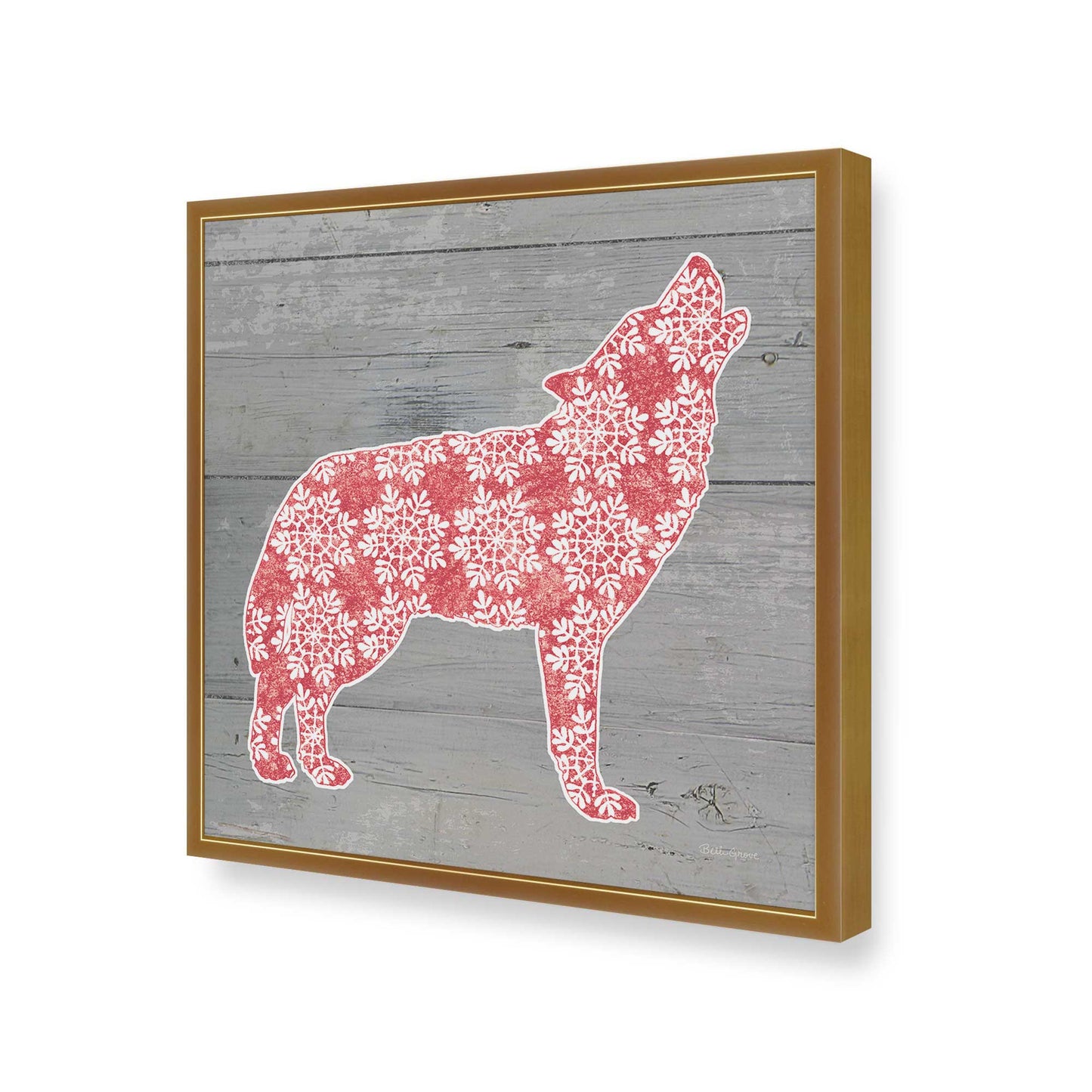 [Color:Polished Gold], Picture of art in a Polished Gold frame of the corner