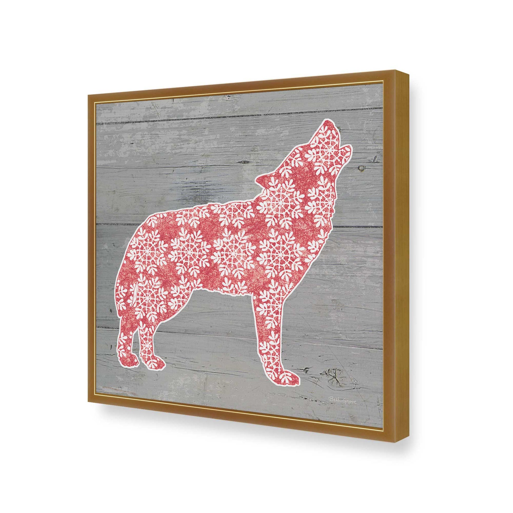 [Color:Polished Gold], Picture of art in a Polished Gold frame of the corner