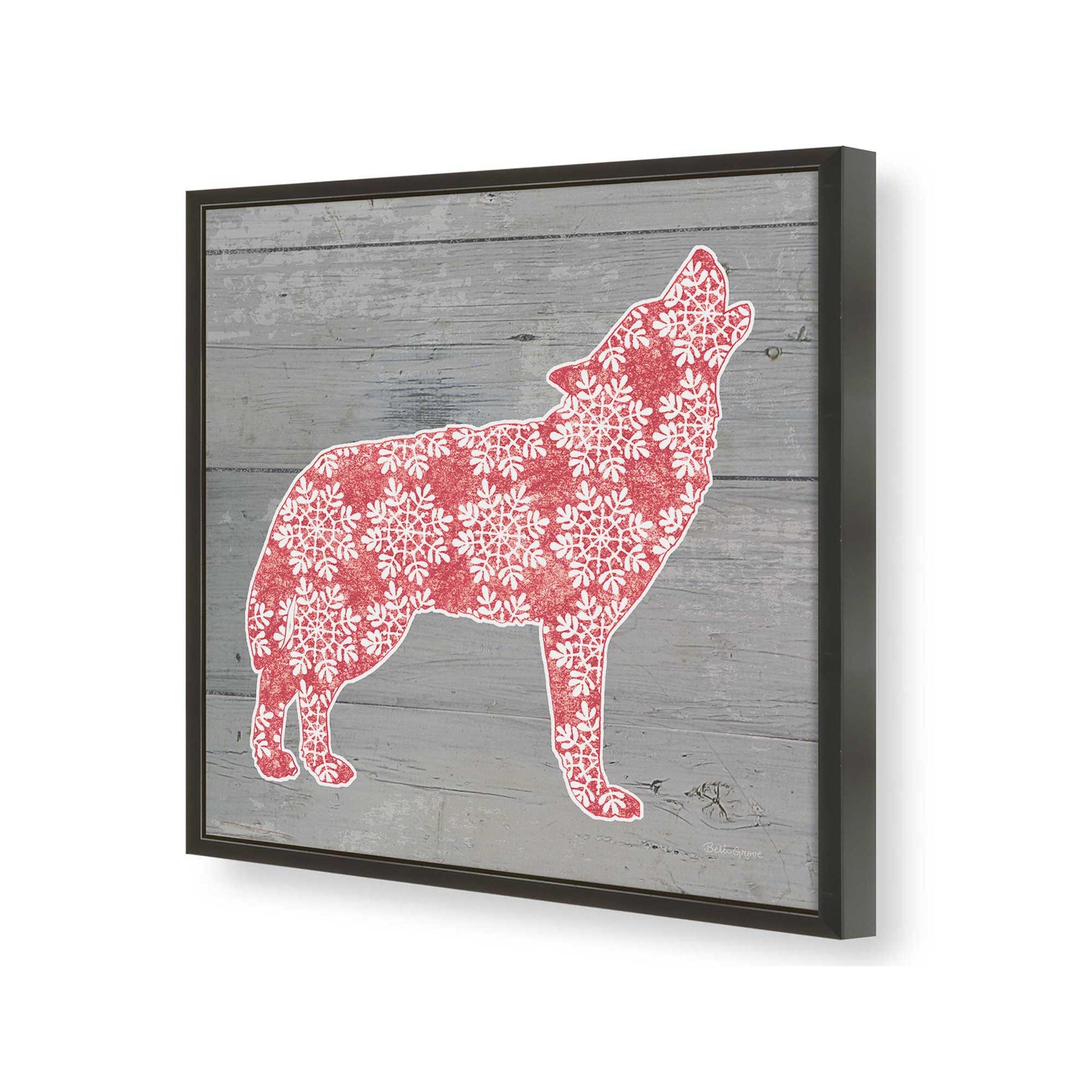 [Color:Satin Black], Picture of art in a Satin Black frame of the corner