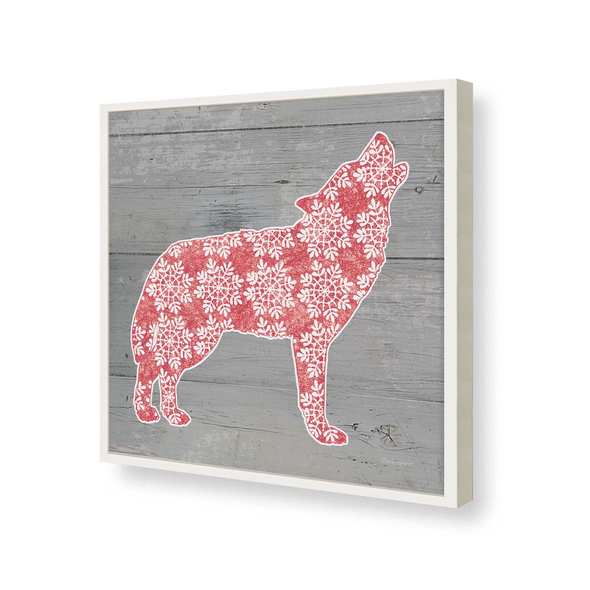 [Color:Opaque White], Picture of art in a Opaque White frame of the corner