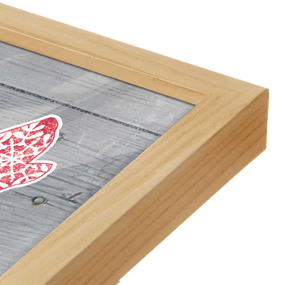 [Color:Espresso], Picture of art in a Espresso frame at an angle