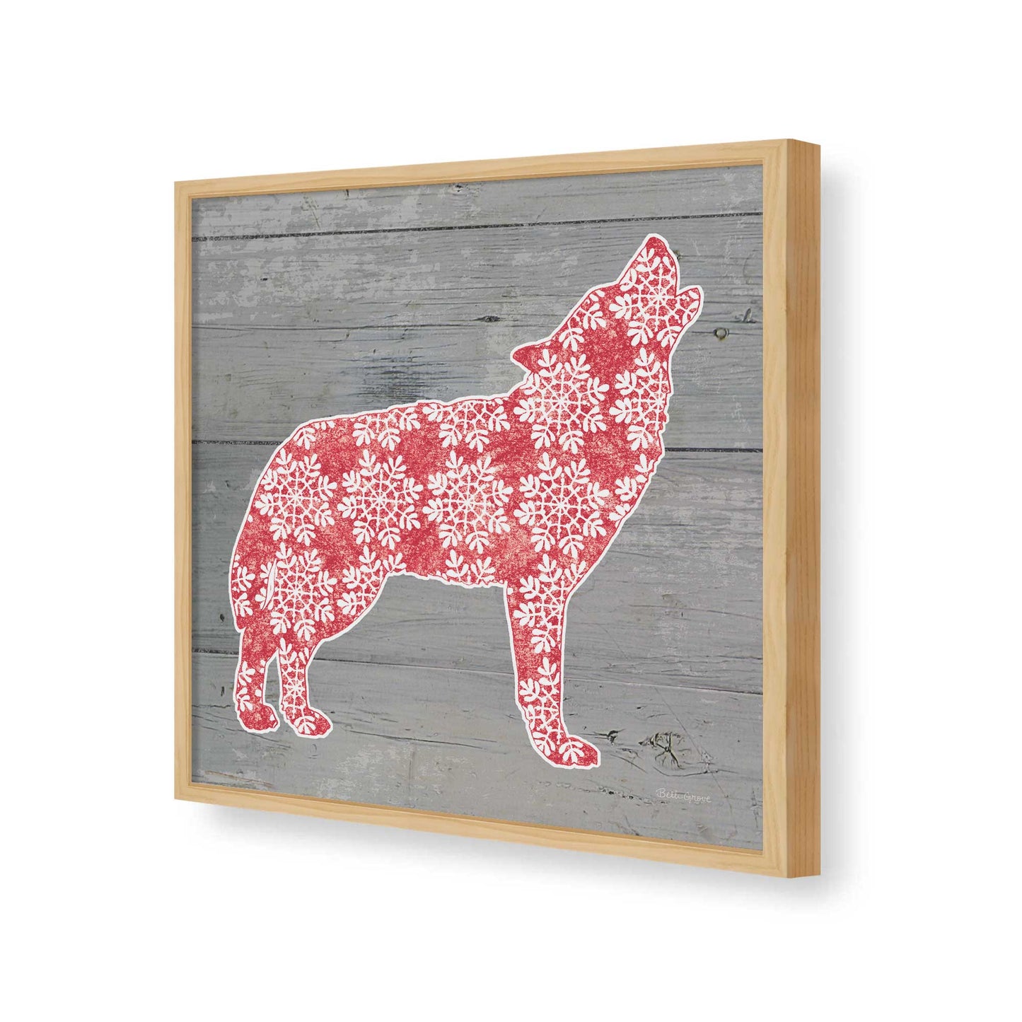 [Color:Espresso], Picture of art in a Espresso frame of the corner