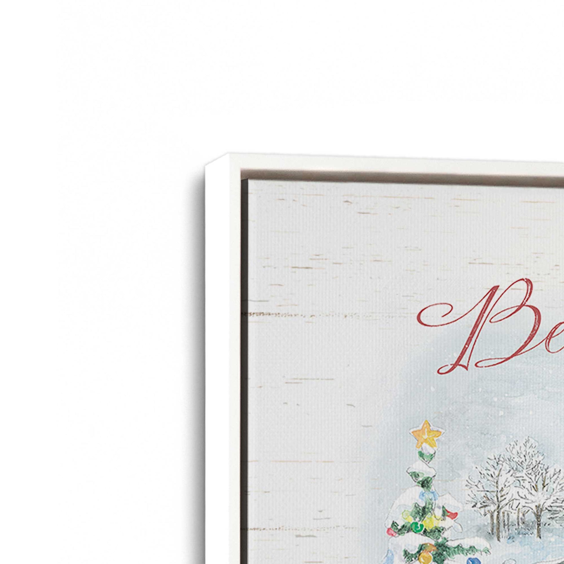 [Color:Opaque White], Picture of art in a White frame at an angle