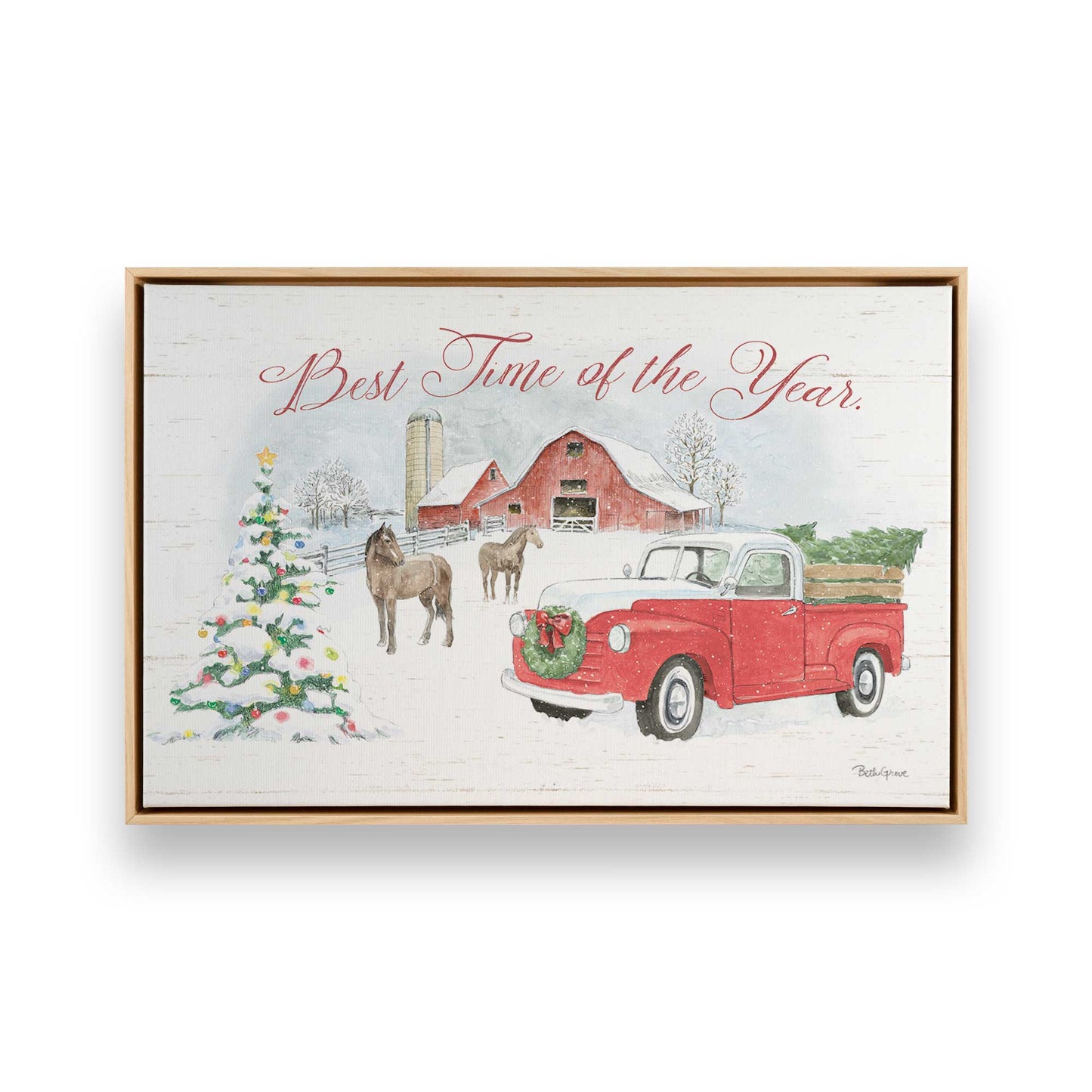 [Color:American Maple], Picture of art in a American Maple frame