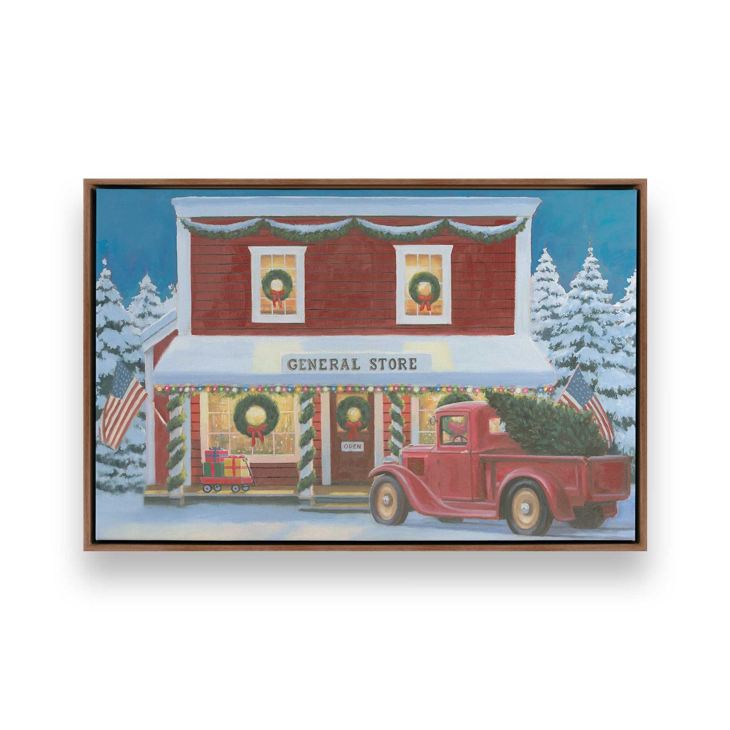 [Color:Walnut], Picture of art in a Walnut frame