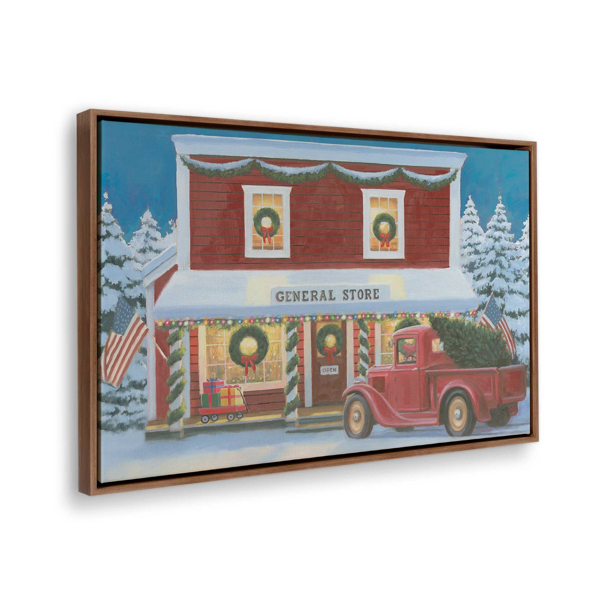 [Color:Walnut], Picture of the corner of the art