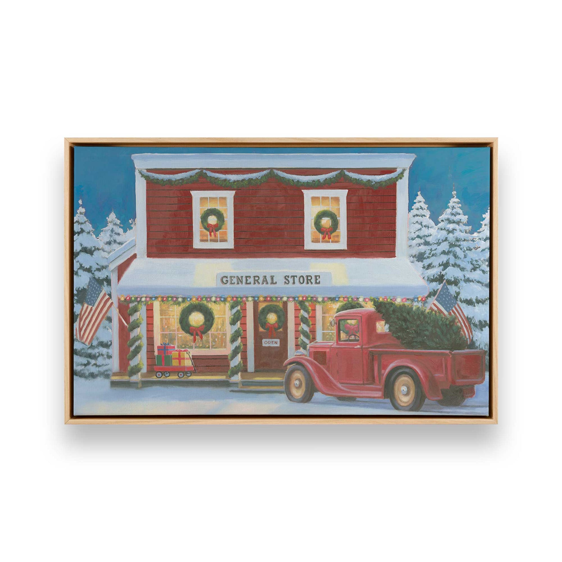 [Color:American Maple], Picture of art in a American Maple frame