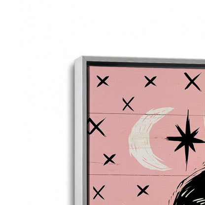 [Color:Polished Chrome], Picture of art in a Polished Chrome frame at an angle