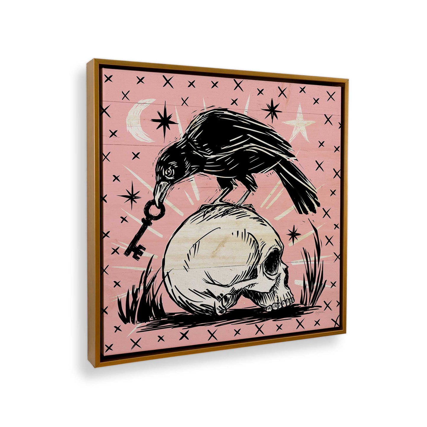 [Color:Polished Gold], Picture of the corner of the art