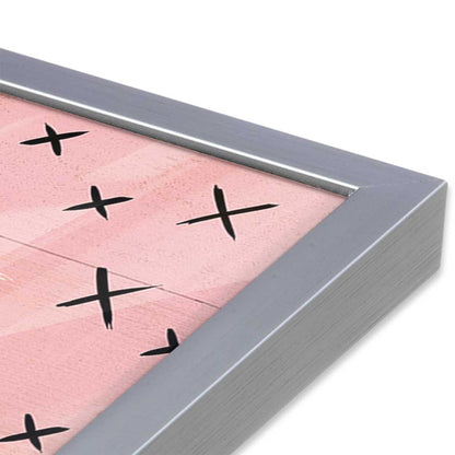 [Color:Polished Chrome], Picture of art in a Polished Chrome frame at an angle