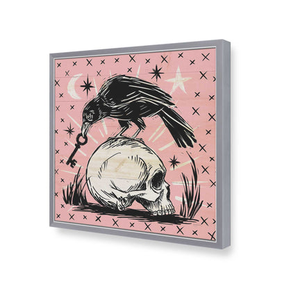 [Color:Polished Chrome], Picture of art in a Polished Chrome frame of the corner