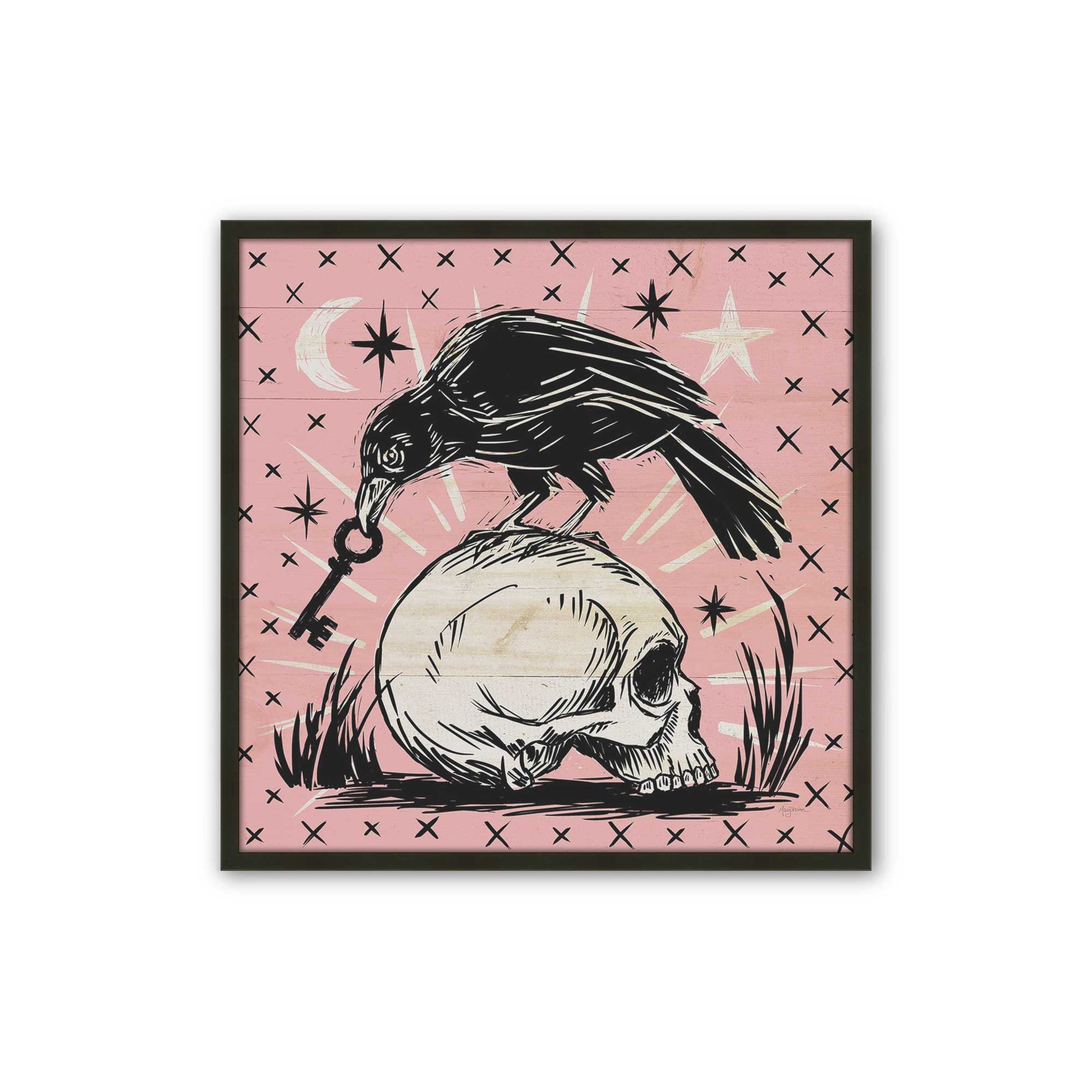 [Color:Satin Black], Picture of art in a Satin Black frame