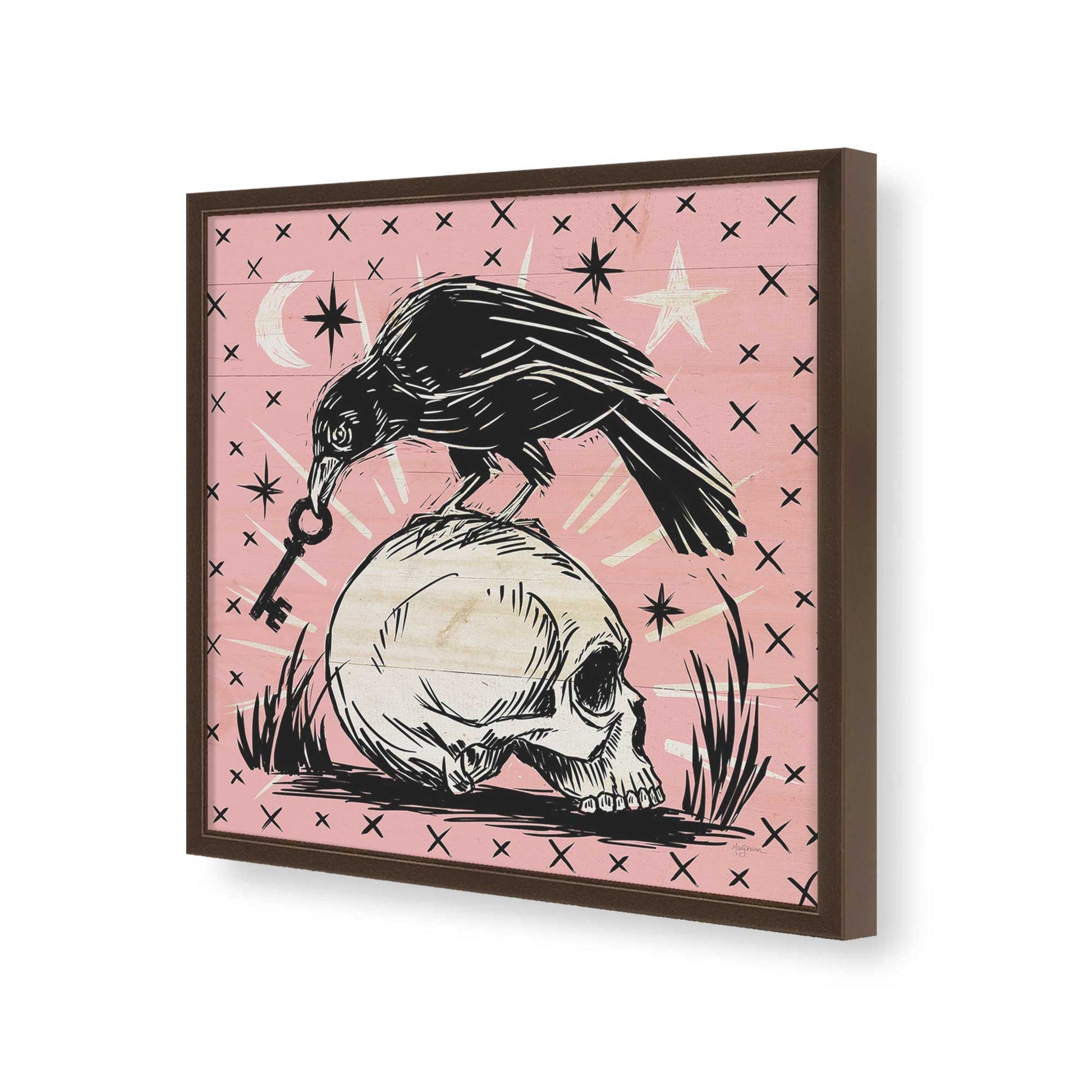 [Color:Espresso], Picture of art in a Espresso frame of the corner