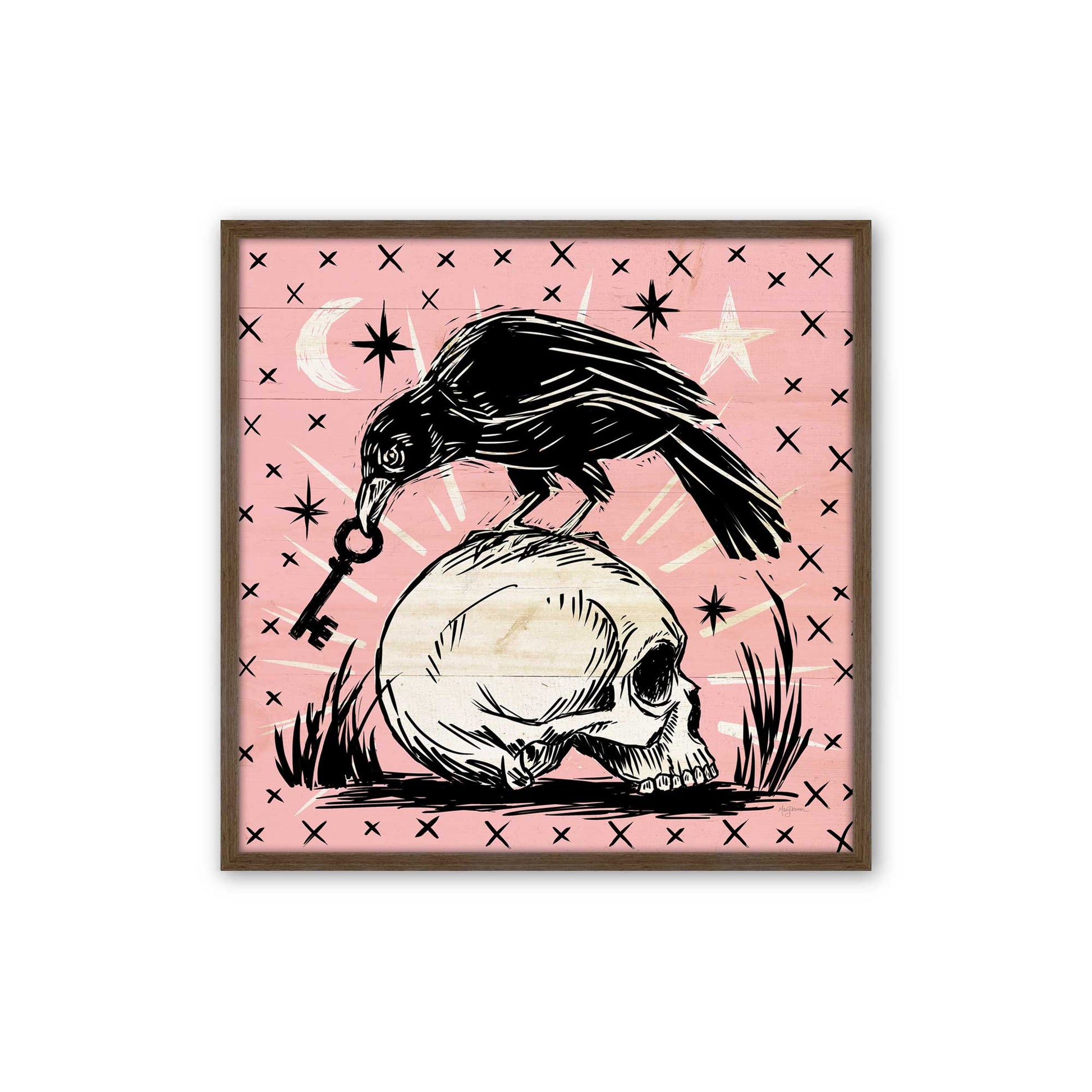 [Color:Walnut], Picture of art in a Walnut frame