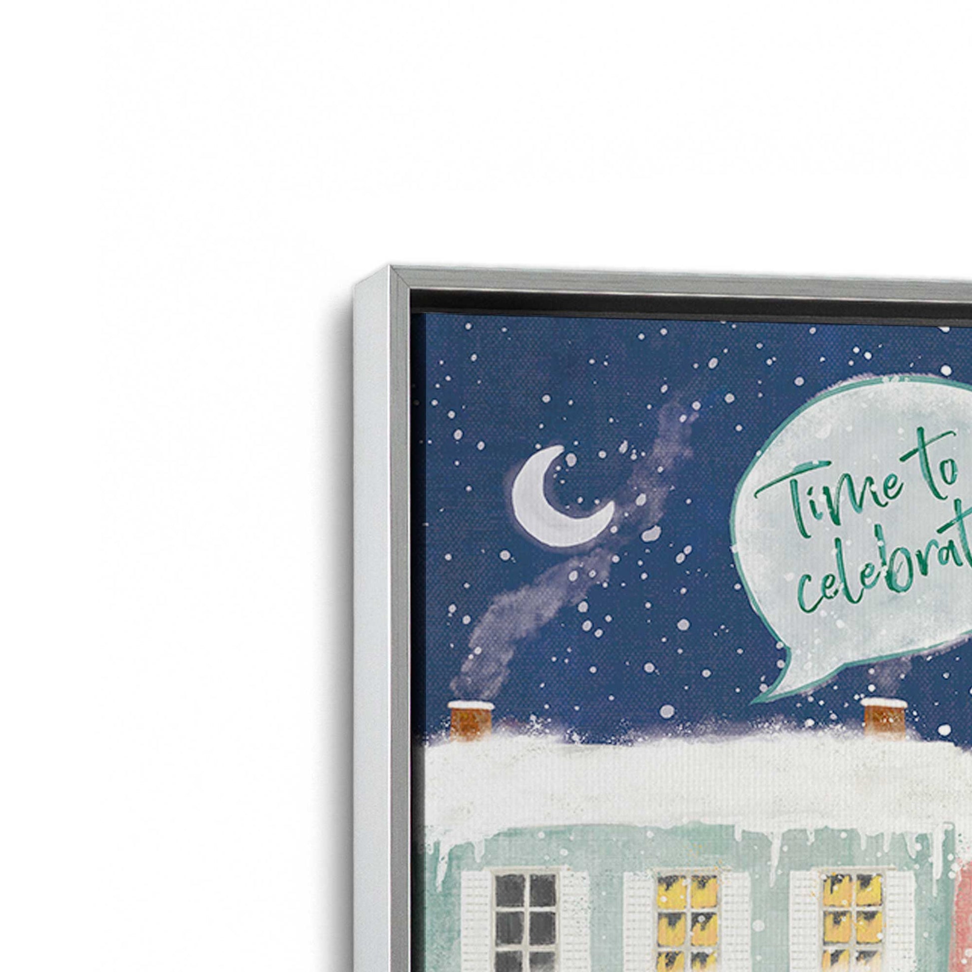 [Color:Polished Chrome], Picture of art in a Polished Chrome frame at an angle