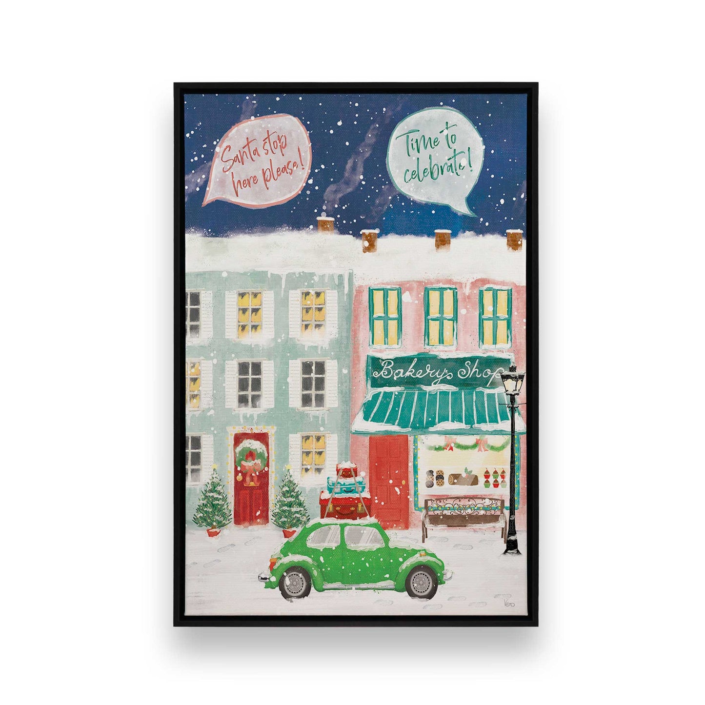 [Color:Satin Black], Picture of art in a Satin Black frame