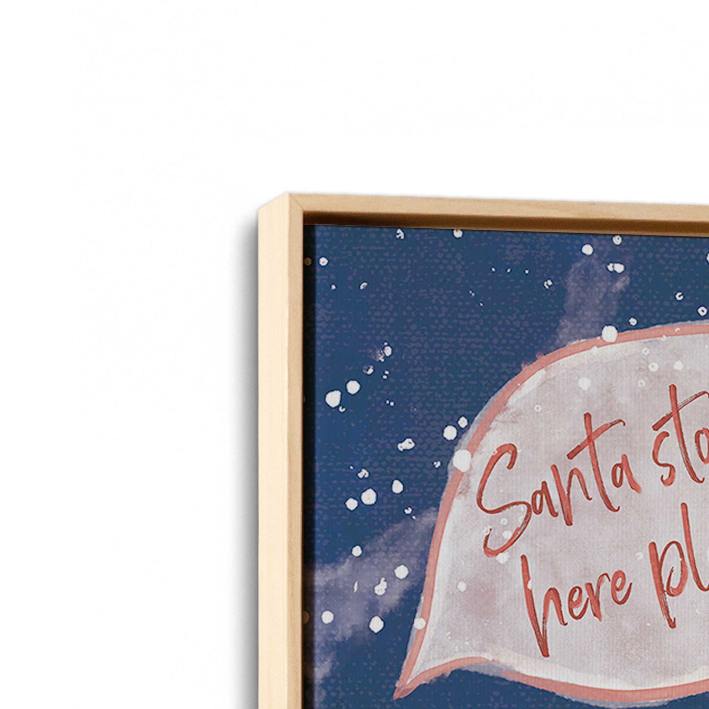 [Color:American Maple], Picture of art in a American Maple frame at an angle