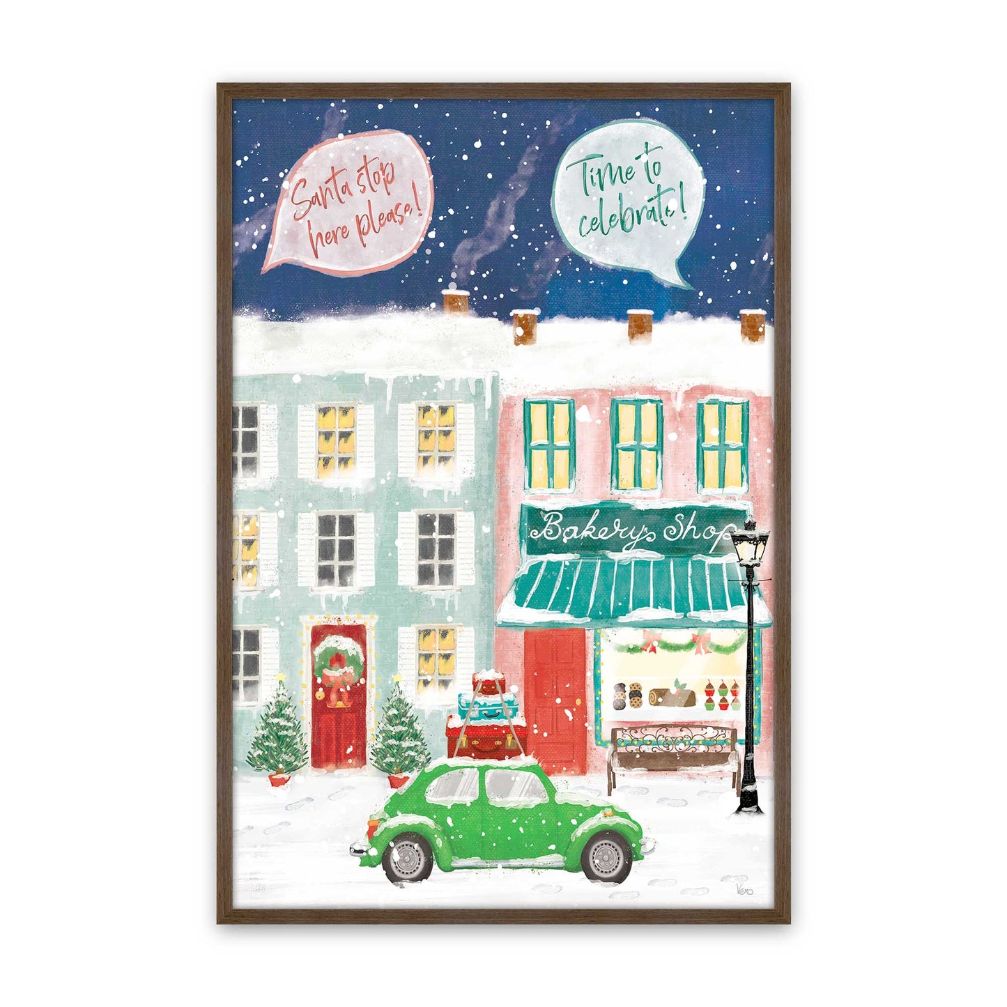 [Color:Walnut], Picture of art in a Walnut frame