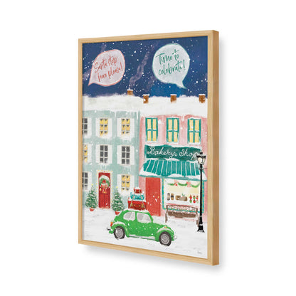 [Color:American Maple], Picture of art in a American Maple frame of the corner