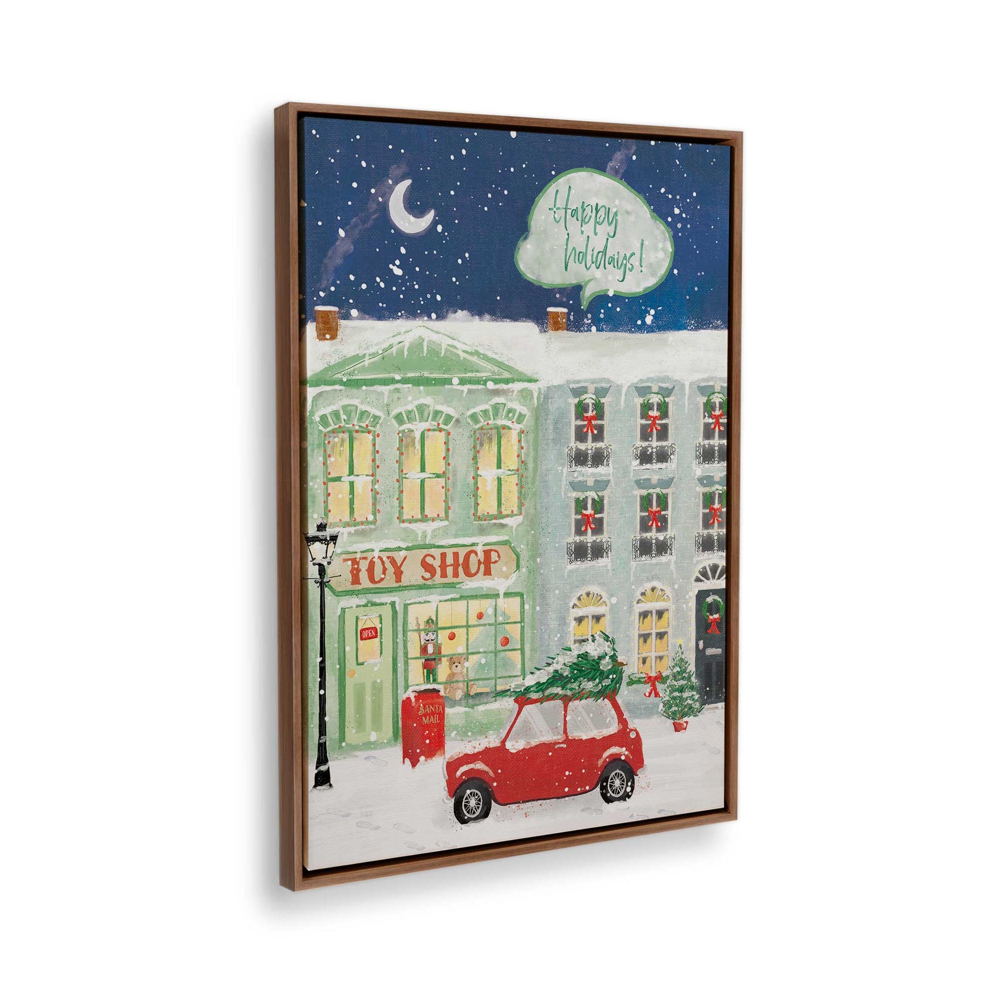 [Color:Walnut], Picture of the corner of the art