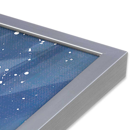 [Color:Polished Chrome], Picture of art in a Polished Chrome frame at an angle