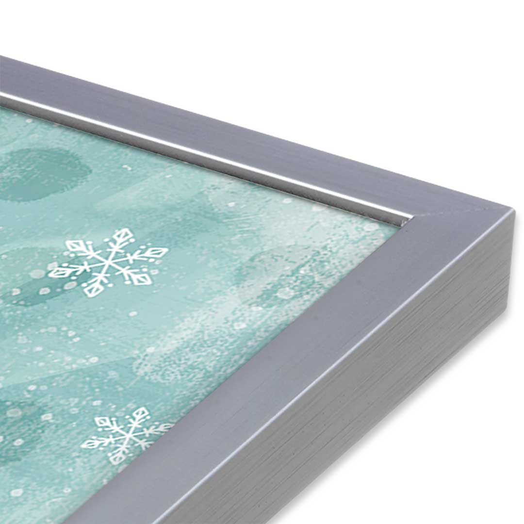 [Color:Polished Chrome], Picture of art in a Polished Chrome frame at an angle