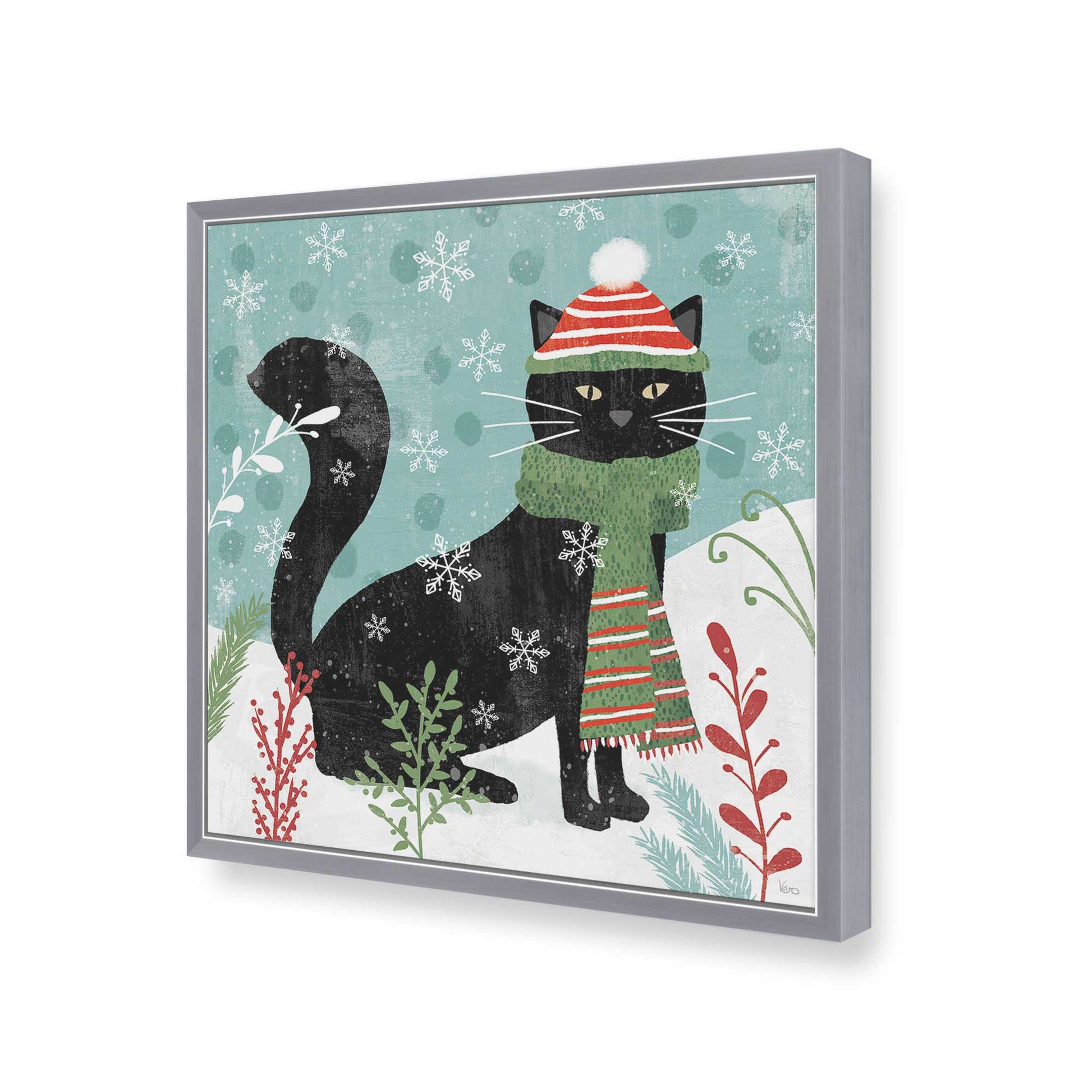 [Color:Polished Chrome], Picture of art in a Polished Chrome frame of the corner