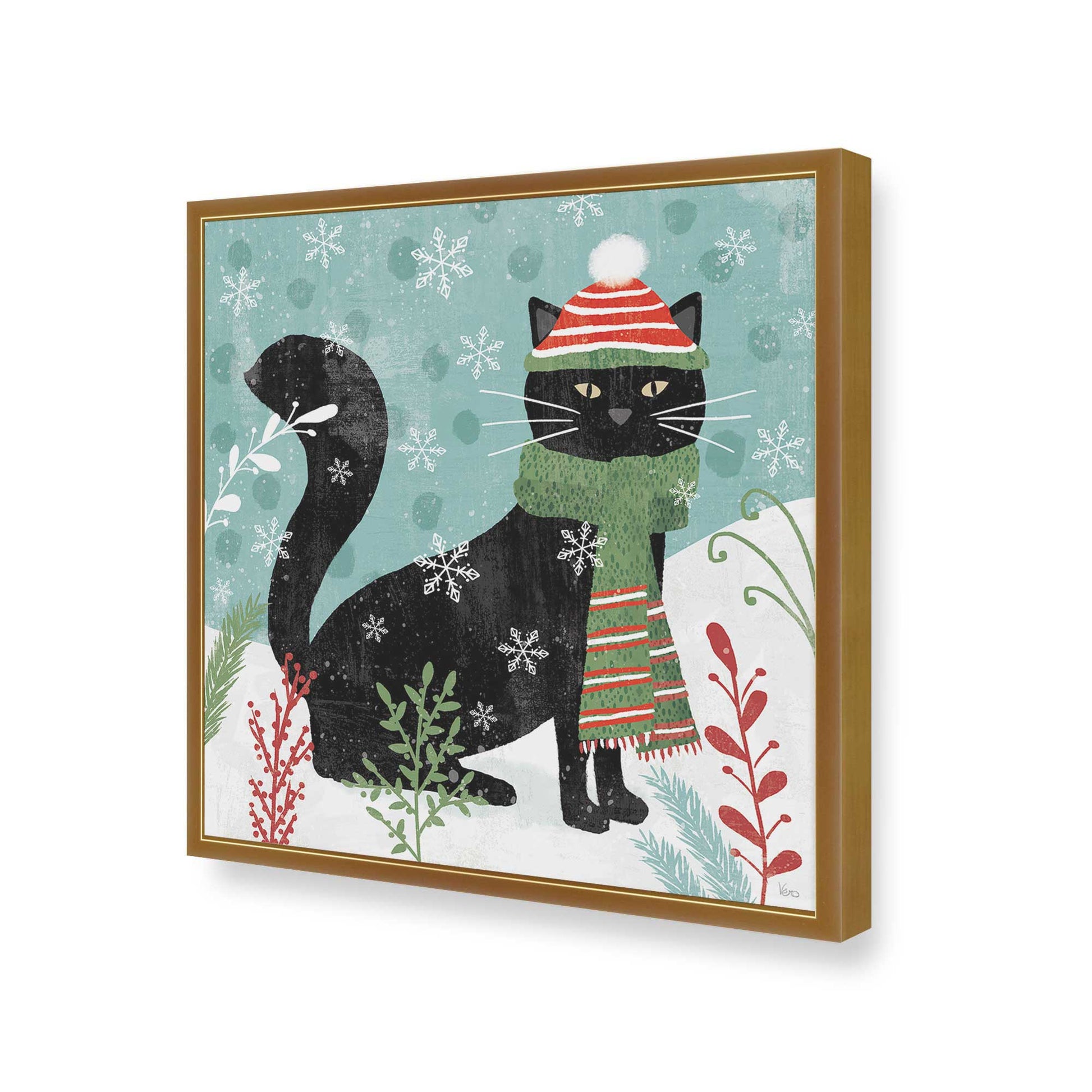 [Color:Polished Gold], Picture of art in a Polished Gold frame of the corner