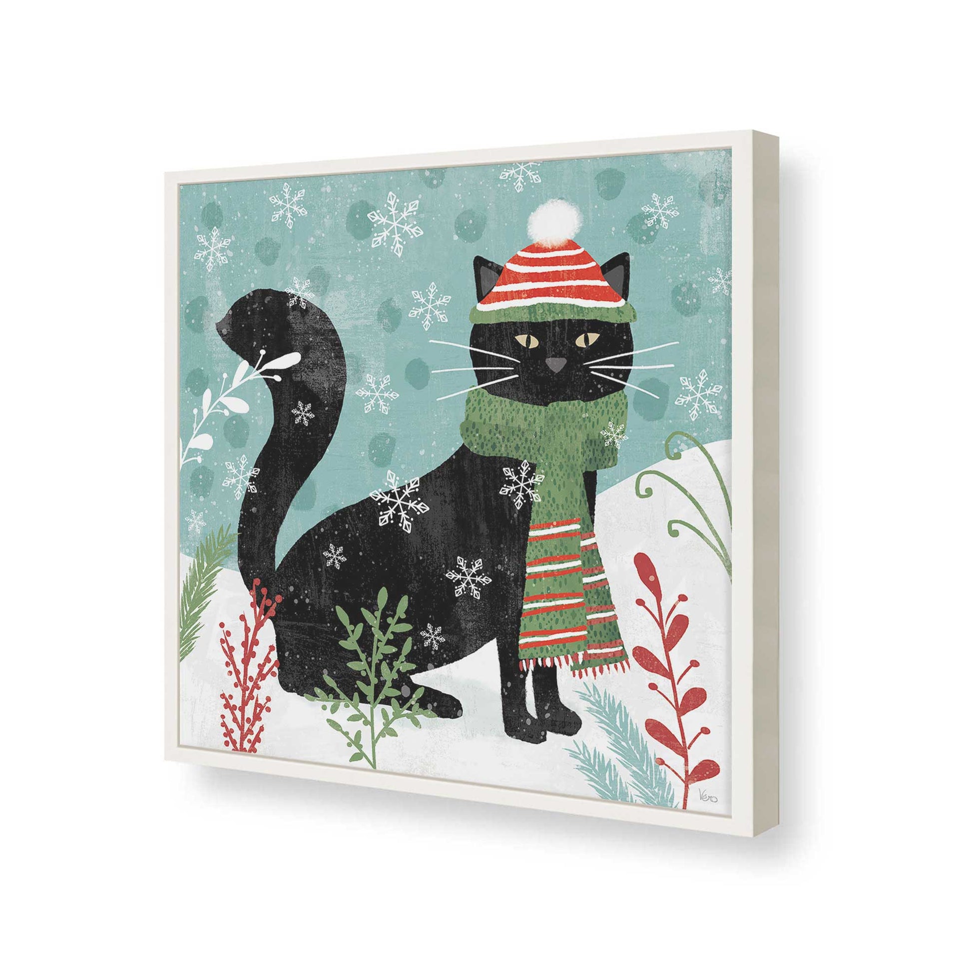 [Color:Opaque White], Picture of art in a Opaque White frame of the corner