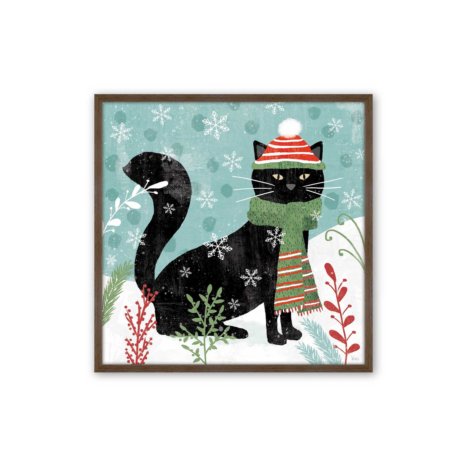 [Color:Walnut], Picture of art in a Walnut frame