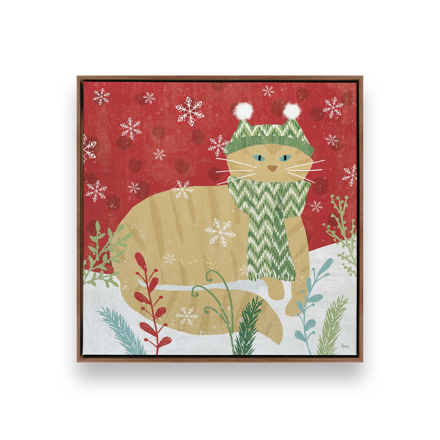 [Color:Walnut], Picture of art in a Walnut frame