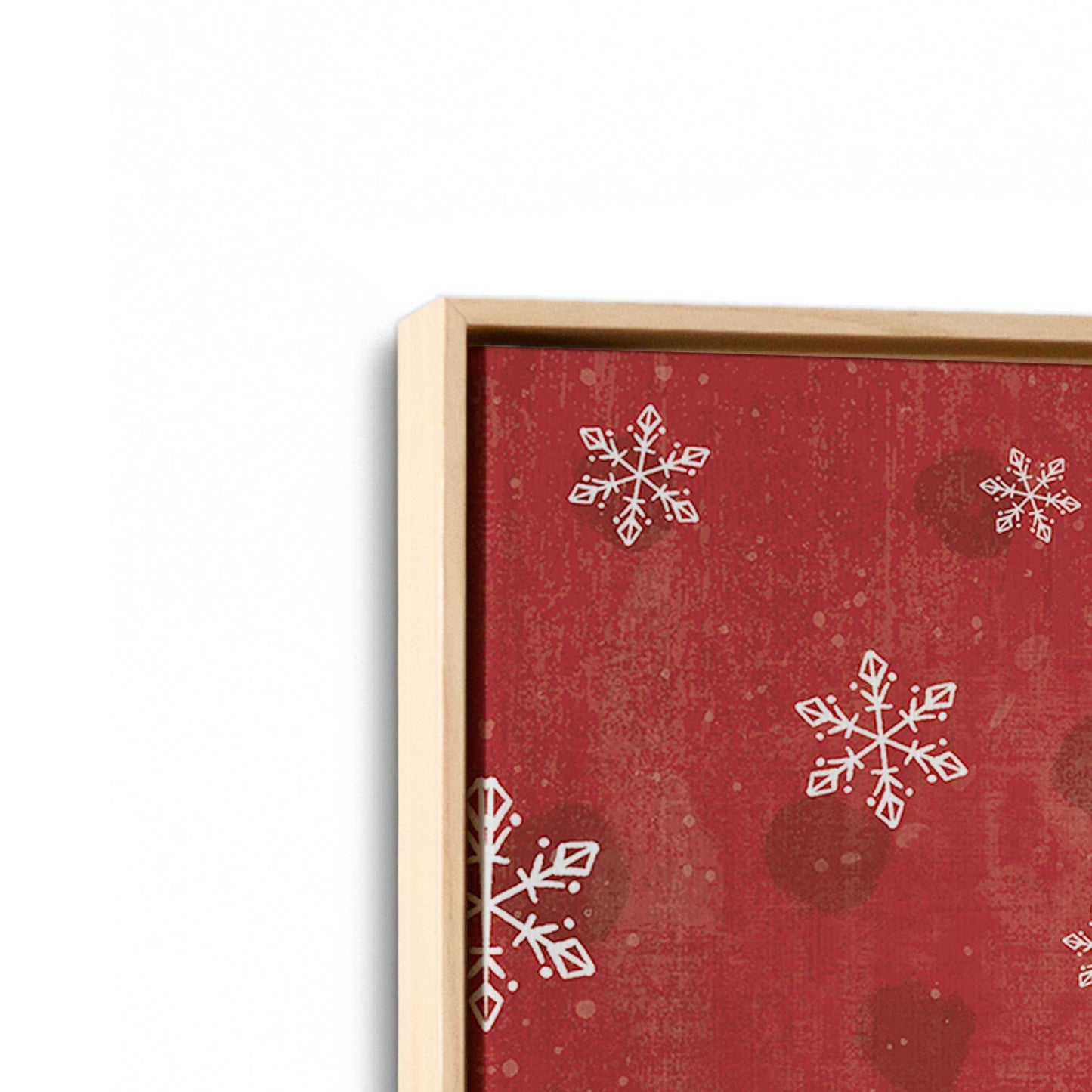 [Color:American Maple], Picture of art in a American Maple frame at an angle