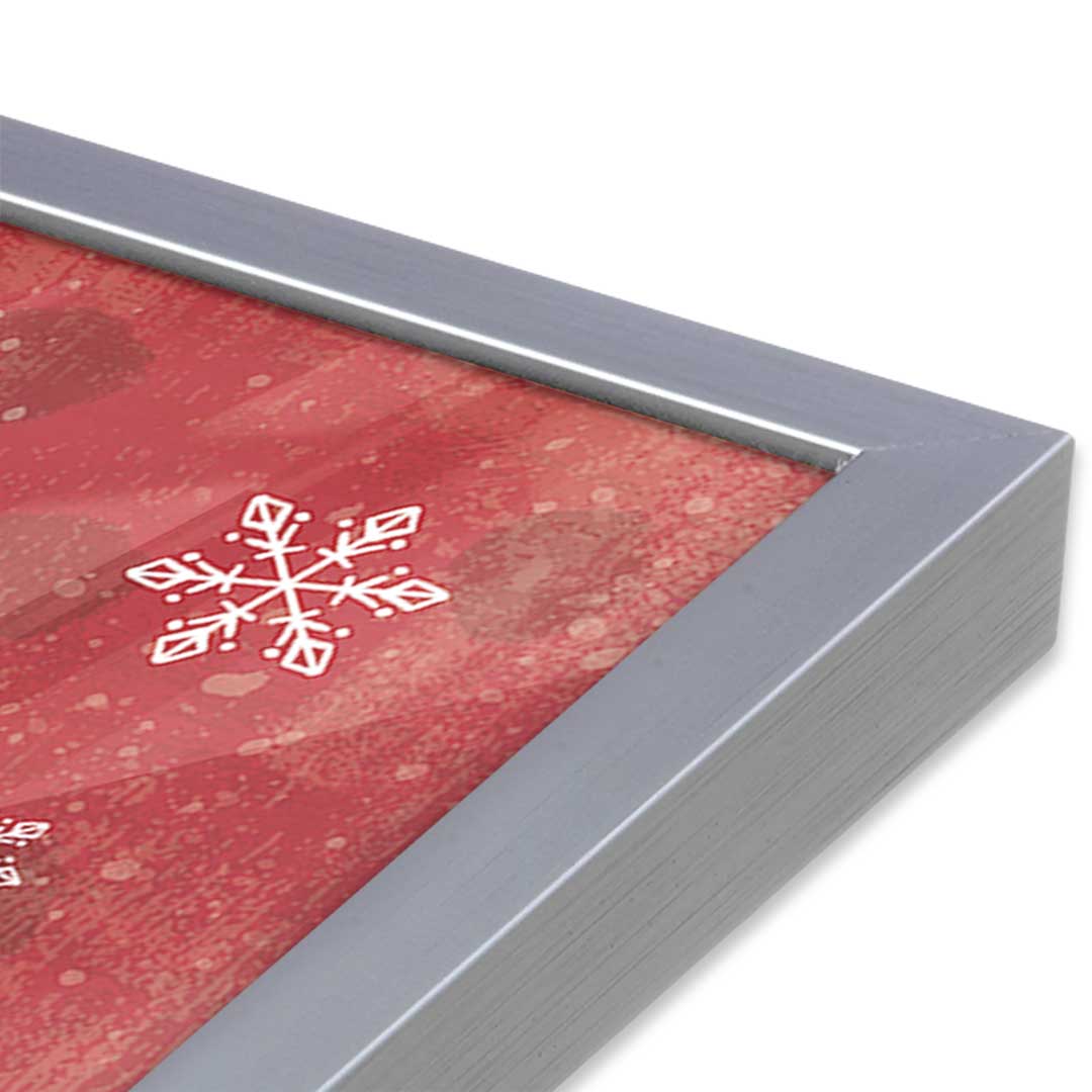 [Color:Polished Chrome], Picture of art in a Polished Chrome frame at an angle