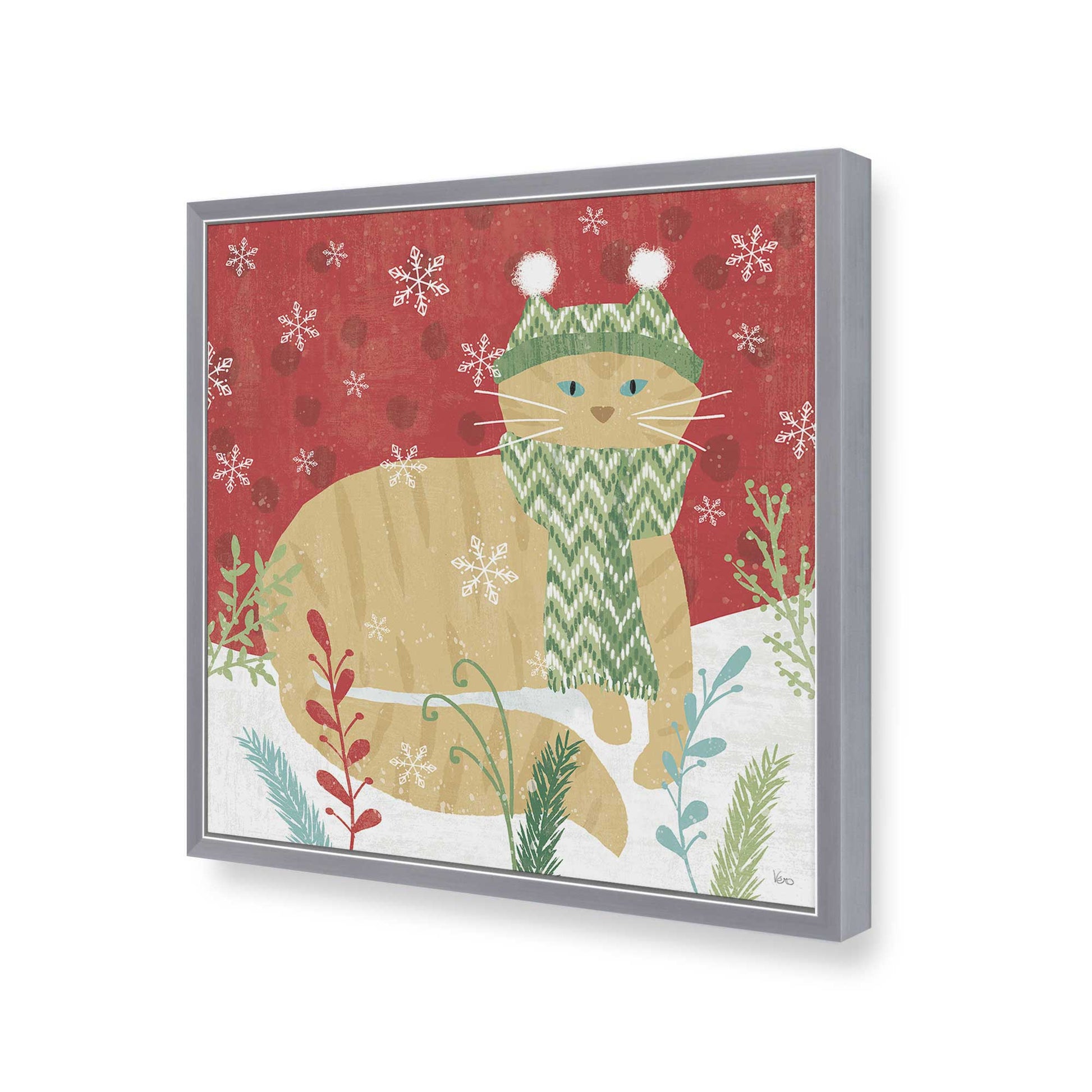 [Color:Polished Chrome], Picture of art in a Polished Chrome frame of the corner