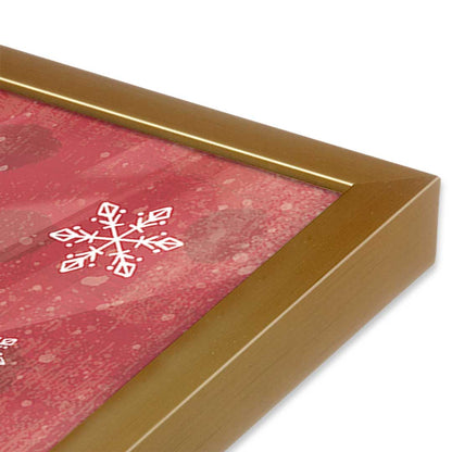 [Color:Polished Gold], Picture of art in a Polished Gold frame at an angle