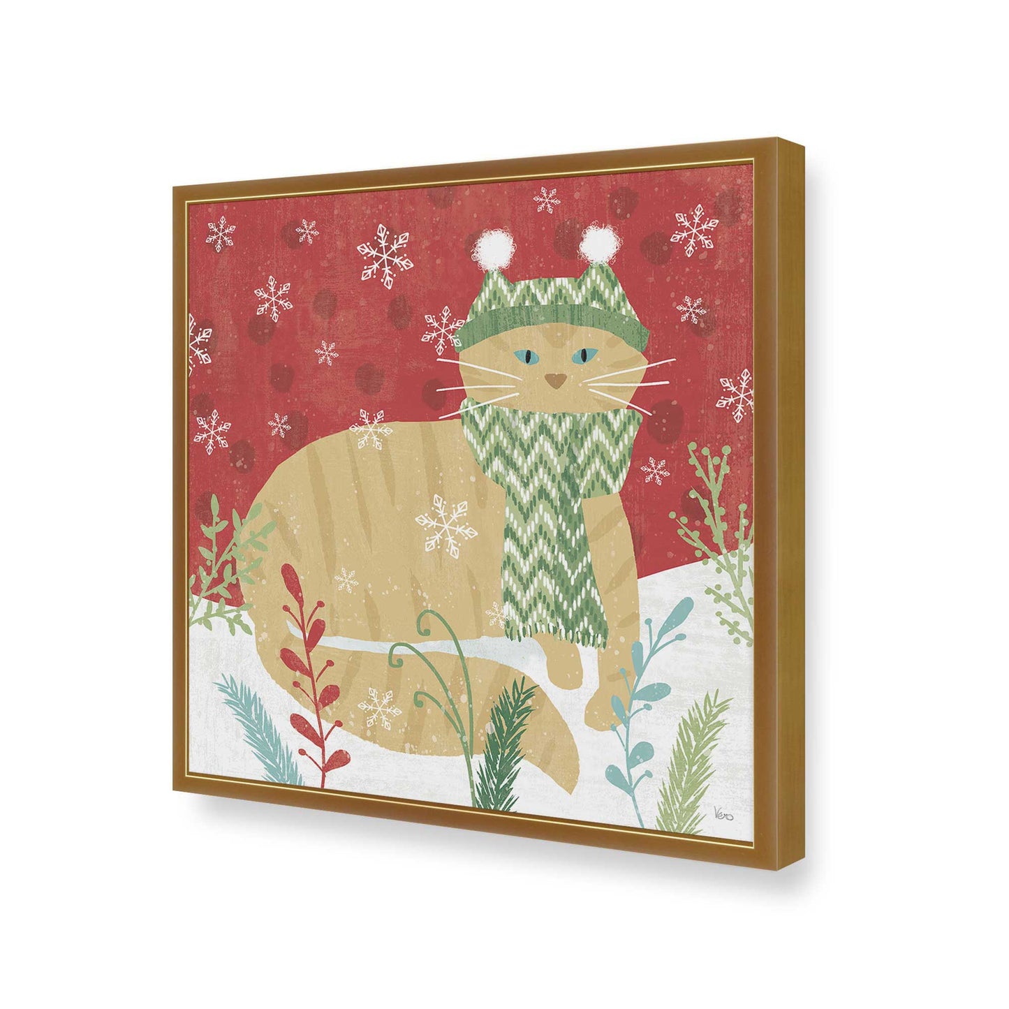 [Color:Polished Gold], Picture of art in a Polished Gold frame of the corner