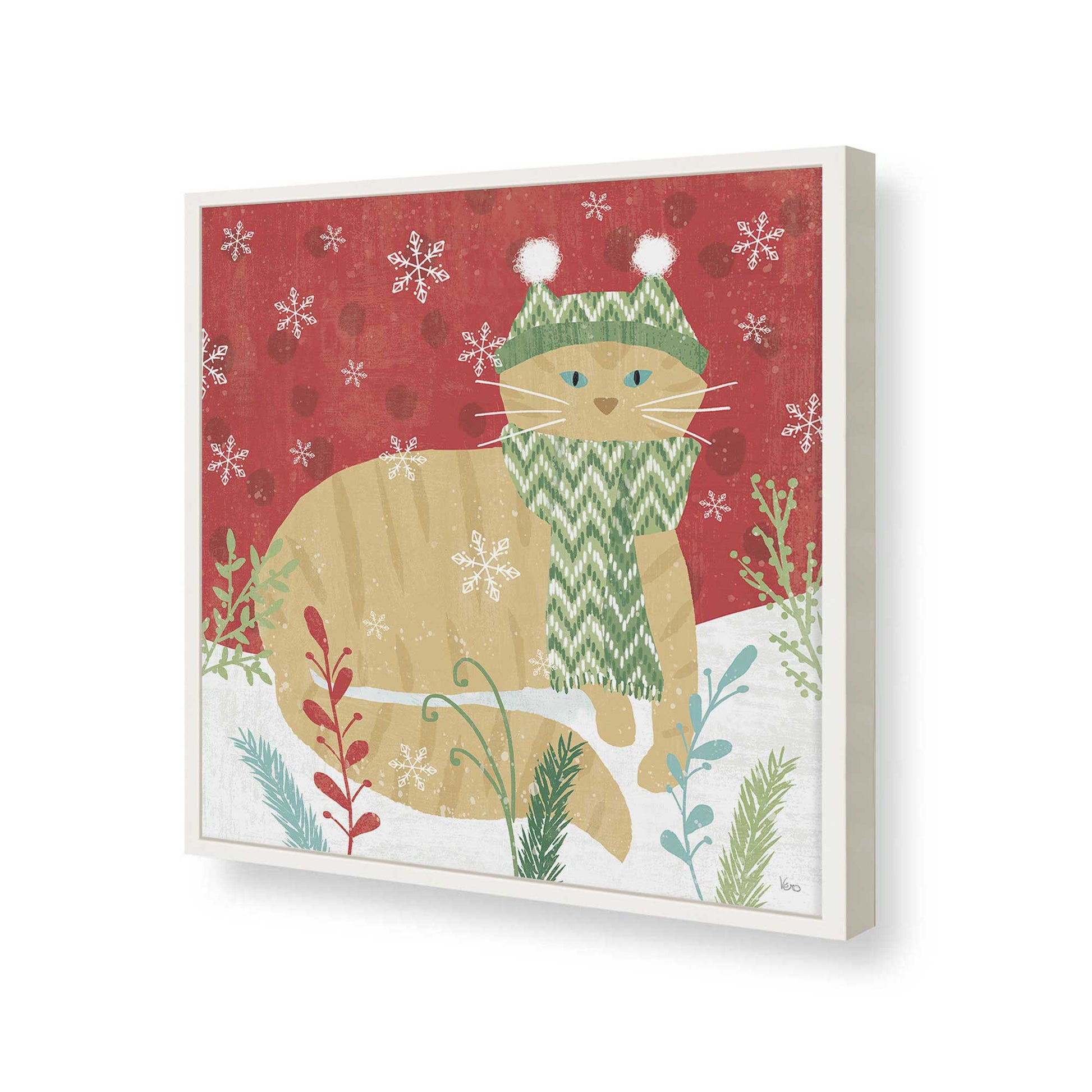 [Color:Opaque White], Picture of art in a Opaque White frame of the corner