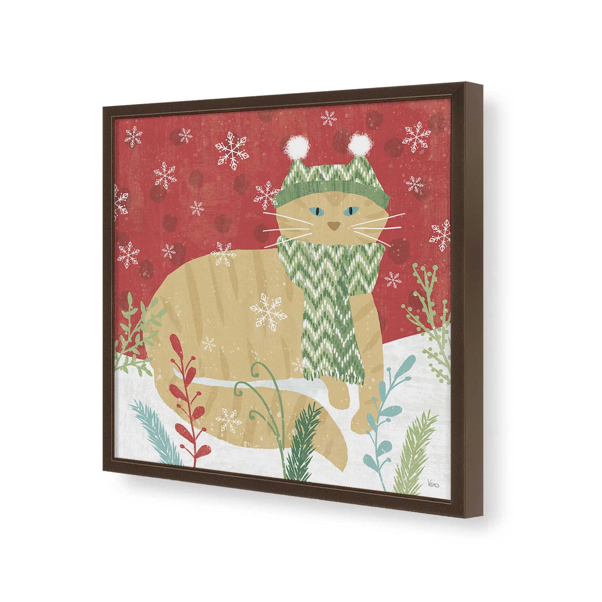 [Color:Espresso], Picture of art in a Espresso frame of the corner