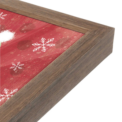 [Color:Walnut], Picture of art in a Walnut frame at an angle