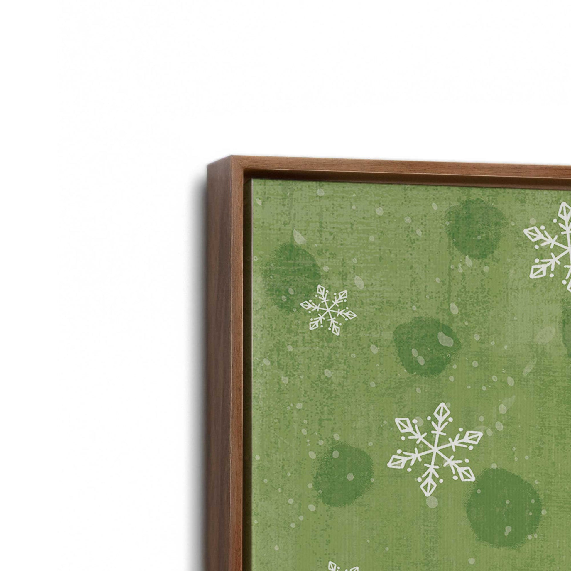 [Color:Walnut], Picture of art in a Walnut frame at an angle