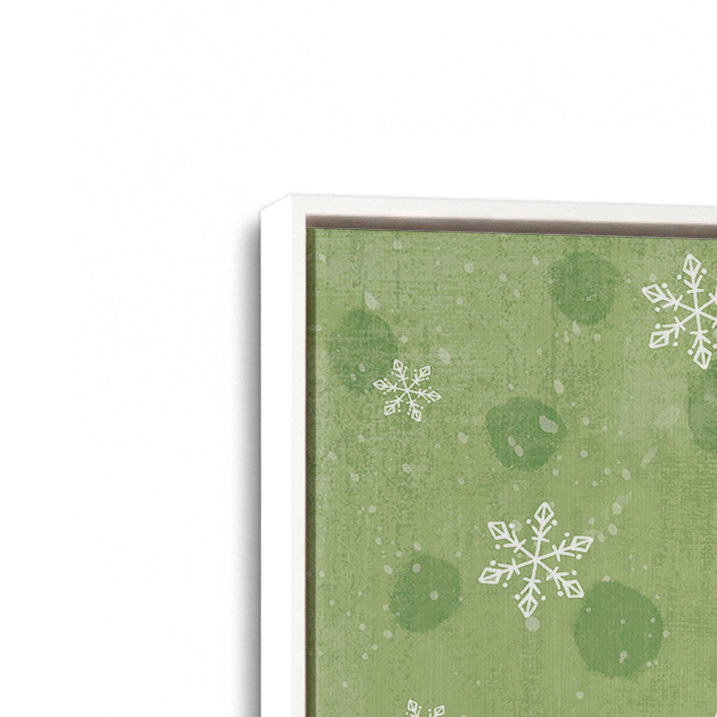 [Color:Opaque White], Picture of art in a White frame at an angle