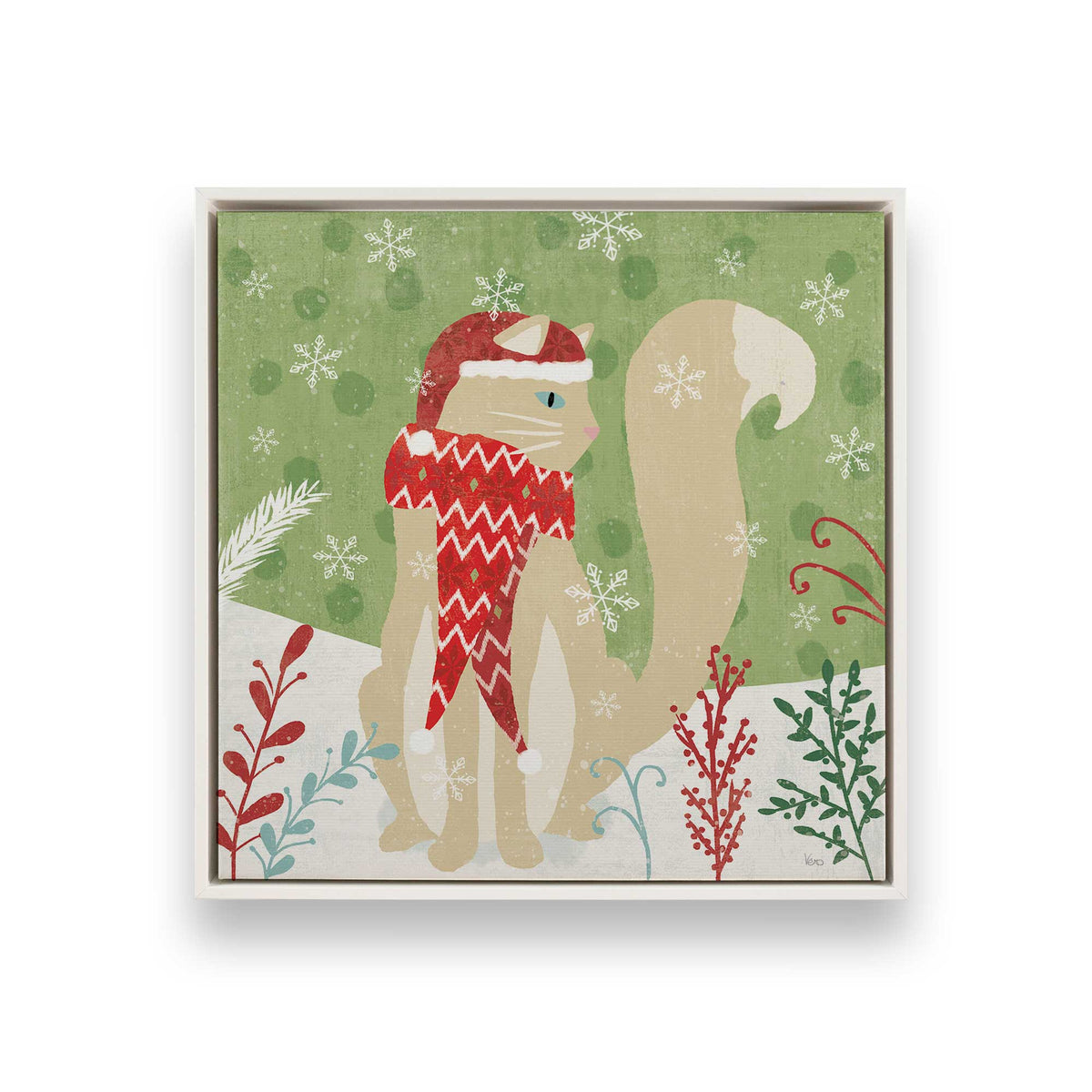 [Color:Opaque White], Picture of art in a White frame