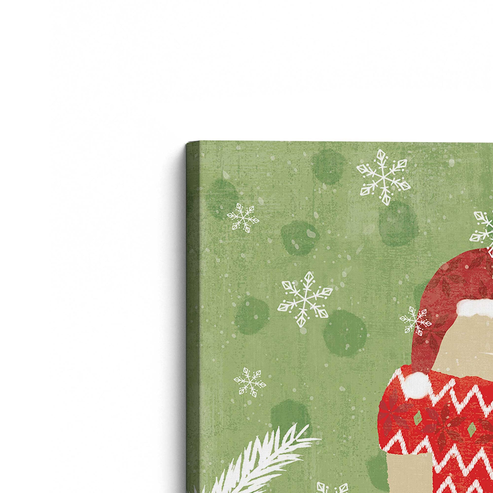 [Color:Stretched Canvas], Picture of the corner of the art